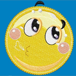 Smiley Face, Embroidery Machine Design, Machine File!!!