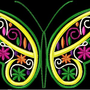 Butterfly machine file, Digital Download Embroidery machine design!!!
