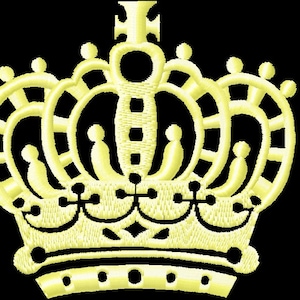 CROWN Design, Embroidery machine file, Digital Download