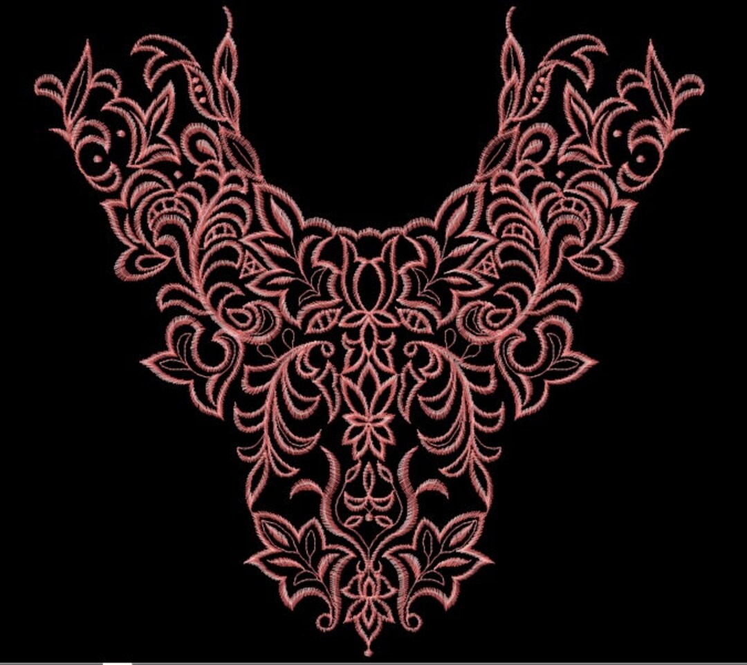 Embroidery Machine Design Patterns Collor Embroidery Machine Etsy