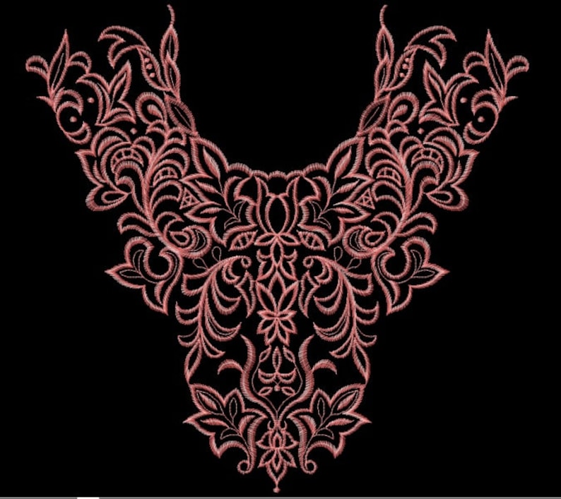 Embroidery Machine Design Patterns Collor Embroidery Machine Etsy