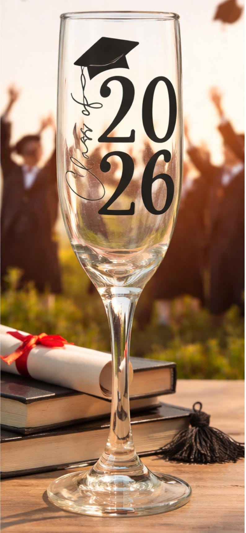 Class of 2026 Graduation Champagne Flute | Graduation Lovers - Etsy