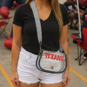 Houston Texans doorzichtige schoudertas: NFL Stadium Approved