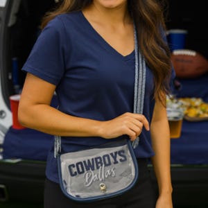Cowboys doorzichtige schoudertas: Stadium Approved Game Day-tas