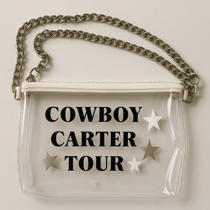 Cowboy Carter / Bolsa de estadio transparente / Bolsa de gira / Bolso bandolera