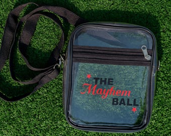 Organic Cotton Eco Tote Bag: Mayhem Ball Opera Haus Graphic Design