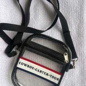 Borsa da concerto trasparente da fan di Beyoncé, borsa a tracolla, borsa da stadio Cowboy Carter Tour