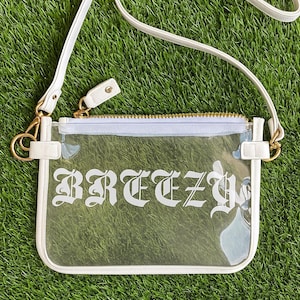 Luftige Schale | Klare Crossbody Geldbörse | Luftiger Fächer | Chris Braun | Stadion Zugelassen