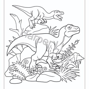 Dinosaur Coloring Pages!! - Etsy