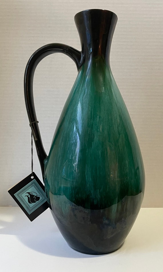 Vintage Blue Mountain Pottery Large Vase With Handle and Etsy Canada