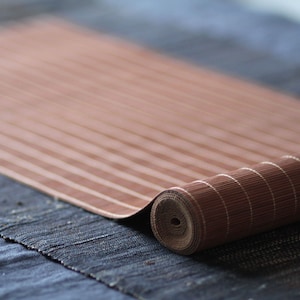 Bamboo Table Runner for Zen Tea Ceremony Terra 30cm x 180cm cm