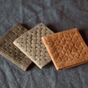 Handmade Persimmon Dyed Tea Chakin Napkin: Wabi Sabi Gongfu Ceremony