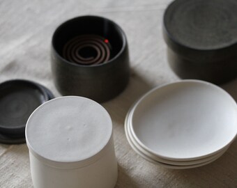 香炉 - 蓋付き白磁ポット - Etsy 日本