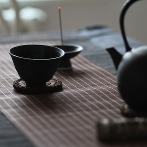 Bamboo Table Runner for Zen Tea Ceremony image 10