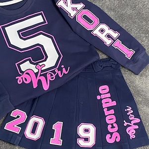 Toddler or Girls Personalized  Birthday Outfit - Any Age - Girls and Toddler Sizes -