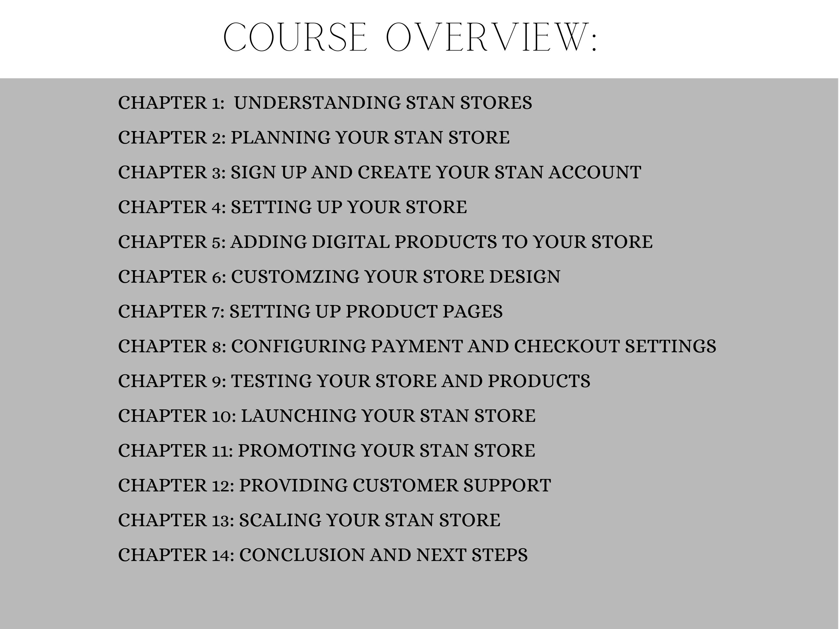 Stan Store Ebook Example Setting up Stan Store Guide & Master Resell Rights (MRR) + Private ...