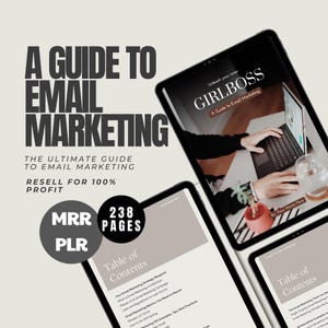 E-Mail Marketing MINI-KURS MRR Canva Guide PLR Digitaler Produkt-Master Wiederverkaufsrechte Marketing-Strukturen