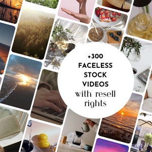 300+ Faceless Videos | Aesthetic Videos | Master Resell Rights | MRR | Done For You | DFY | Faceless Instagram Account | Story Templates