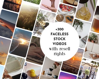 300+ Faceless Videos | Aesthetic Videos | Master Resell Rights | MRR | Done For You | DFY | Faceless Instagram Account | Story Templates