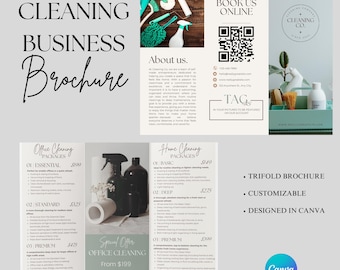 Cleaning Business Brochure Template | Cleaning Service Flyer | Cleaning Business Marketing