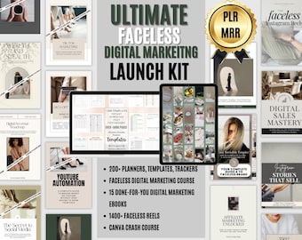 Bestsellers Canva Digital Products Library with Master-Resell-Rights (MRR) and Private Label Rights (PLR) to Sell on Etsy for Passive Income