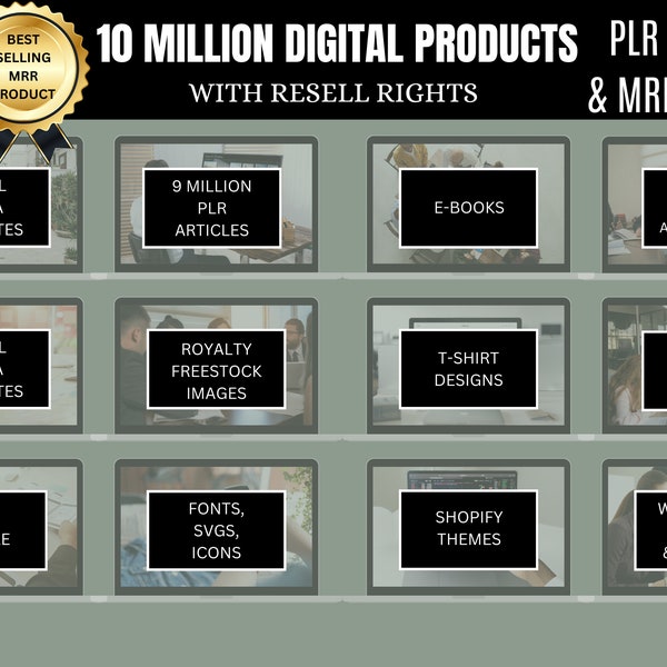 10M+ Ultimate Resell Digital Products Bundle Ideal for Passive Income, Featuring Private Label Rights & Master Resell Rights (MRR) (PLR)