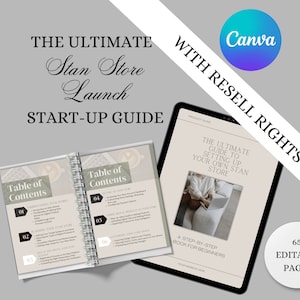 Setting Up Stan Store Guide & Master Resell Rights (MRR) + Private Label Rights (PLR) Done For You ebook | DFY Digital Product | Lead Magnet