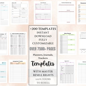 PLR Planner Bundle, MRR Resell, Private Label Rights, Master Resell Rights, PLR Journal, plr digital products, dfy, mrr plr, done for you