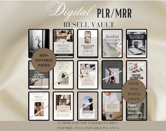 Faceless Entrepreneur Vault with resell rights with Private Label Rights Digital Marketing Bundle Faceless Digital Marketing Strategies