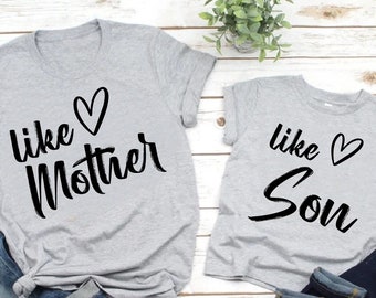 Like Mom Like Son Shirt, Matching Mom and Son Shirt, Mother's Day Gift, Mama and Son Shirt, Baby Shower Gift Shirt, Mother and Son Gift