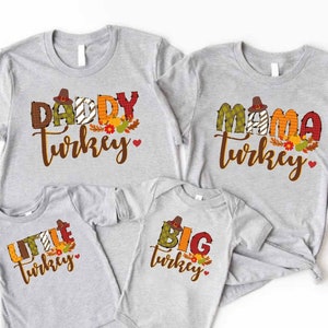 Family Matching Shirts, Turkey Day Gifts for Family, Funny Thanksgiving Outfit, Personalized Family T-shirts, Thanksgiving Dinner Apparel