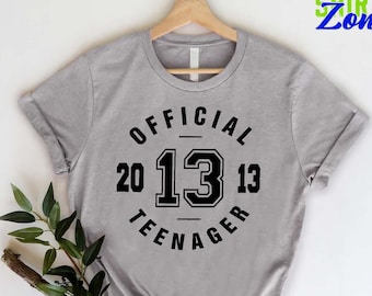 13th Birthday T-Shirt,Birthday Teenager Shirt,2013 Birthday Shirt,Thirteenth Birthday Party Sweatshirt,Cute Birthday Shirt,Hello 13 Shirt