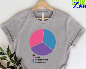 Bisexual Pie Chart Shirt,Bisexual Tshirt,Pride Tee,LGBTQ Gift,Bi Pride Shirt,Pride Shirt Men,Love Is Love Tshirt,Bisexual Shirt,Bi Shirt