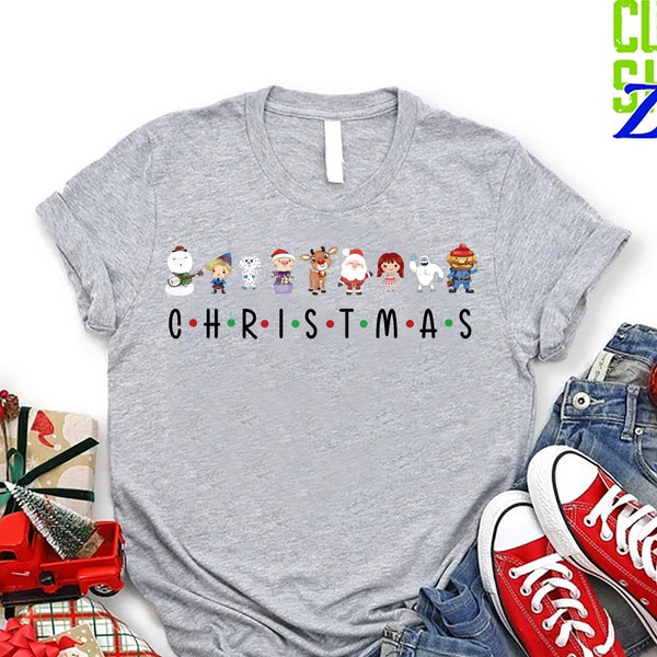 Rudolph The Red Nosed Reindeer Christmas Shirt,Rudolph Friends Christmas Shirt,Xmas Movie Shirt,Rudolph Lover,Rudolph Movie Characters Shirt