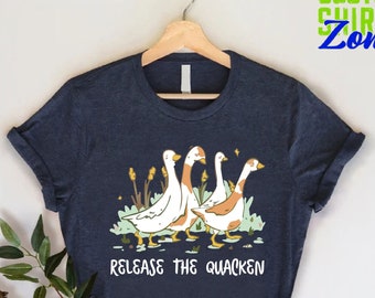 Ducks Shirt,Release The Quacken,Cute Duck Shirt,Duck Lover Gift,Duck Lover Shirt,Farm Lover Shirt,Funny Duck Shirt,Farmgirl Shirt
