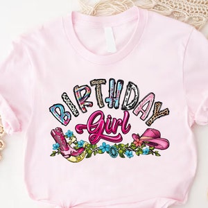 Girls Birthday Party Shirt, Cowgirl Birthday Tshirt, Girls Birthday Gift, Western Birthday Shirt, Cowgirl Birthday Tshirt, Birthday Girl Tee