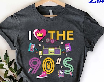 I Love The 90's Shirt, Girls 90s Party Gift, Boho Besties T-shirt, 90s Nostalgia Tees, Music Lover Shirt, 90s Cassette Shirt, 90s Vibes Tee