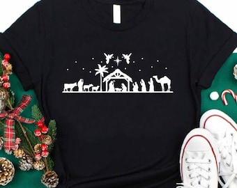 True Story Christmas Shirt, Nativity Scene, Religious Holiday Gift
