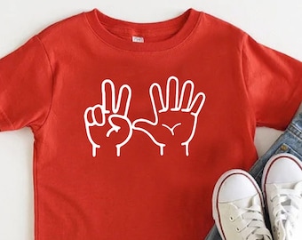 7th Birthday Shirt, Kids Birthday Shirt, Seventh Birthday Gift, 7th Birthday Outfit , Youth Birthday Party Shirt, Finger Birthday Shirt