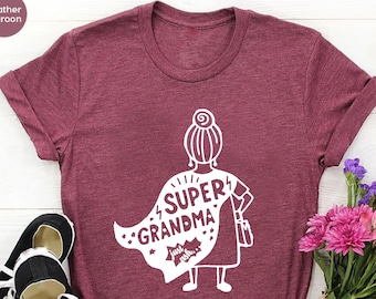 Super Grandma Shirt, Funny Mother's Day Shirts for Grandma, Super Hero Granny Tee, Family shirt, Grandma Life Shirt, Grandma T-Shirt Gift