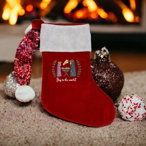 Personalized christian christmas stockings Clearance