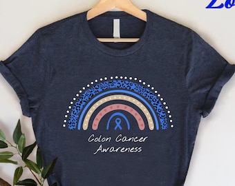 Colon Cancer Shirt, Colon Cancer Support Team, Cancer Awareness Shirt, Colon Cancer Gifts, Recovery Shirt, Family Cancer Shirt, Warrior Tee