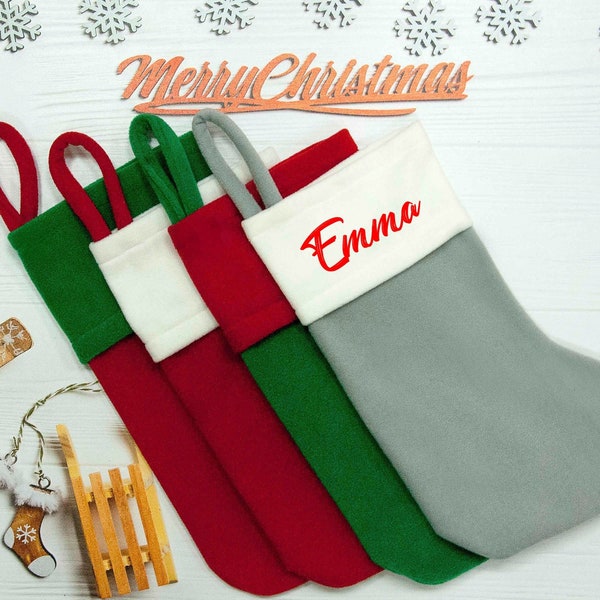 Personalized Christmas Stockings, Family Christmas Stockings, Christmas Gifts,Christmas Decor,Custom Name Tassel Monogram Farmhouse Stocking