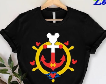 Mickey Cruise Shirt,Disney Anchor Matching Tee,Cute Trip Gift For Family,Disney Cruise Group Shirt,Family Vacation Tshirt,Mickey Cruise Gift