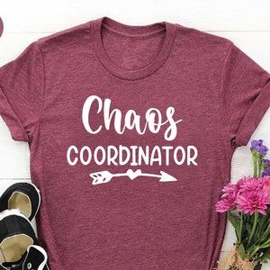 Funny Teacher Shirt, Chaos Coordinator Shirt, Funny Gift for Teachers, Teacher Day Gift, Teacher Sayings Shirt, Teacher Appreciation Tees