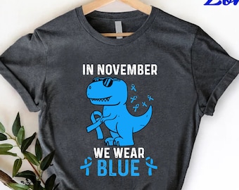 Diabetes Awareness T-Shirt,Type 1 Diabetes Gift for Kids, In November We Wear Blue, Family Diabetes Support Shirt, Diabetes Shirt, T1D Shirt
