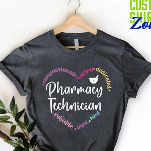 Pharmacy Technician Shirt,Appreciation Tshirt,Cute Gift For Pharmacy Tech,Graduation Tee,Assistant Shirt,Medical Women Tee,Grad Heart Shirt