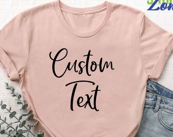 Custom Text Shirt, Personalized Gift Shirt, Custom Photo Shirt, Full Color Highest Photo Quality Printing,Personalized Uniform,Team Matching