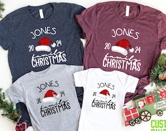 Custom Family Christmas Shirts 2026, Personalized Holiday T-Shirts