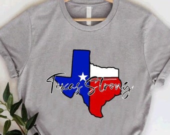 Texas Map Flag Shirt, Texas Strong Patriot Tee